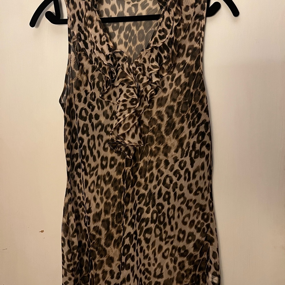 NY&CO Leopard Print Sleeveless Top